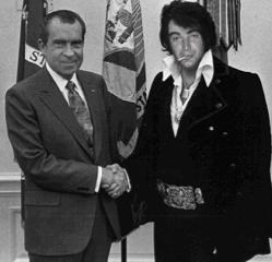 the king meets Nixon